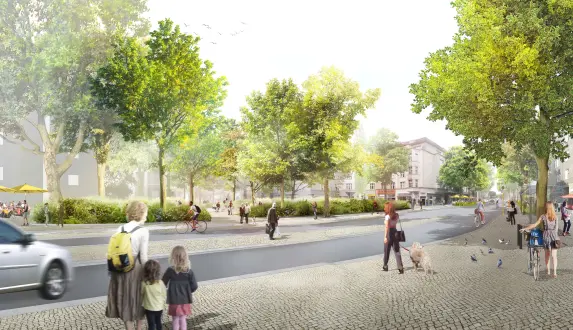 Bruun Möllers Platz der Lufbrücke Straße