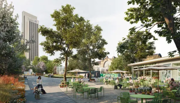 Bruun Moellers U5 Stephanplatz Perspektive Park